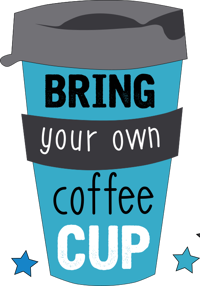 Bring your own coffee cup