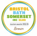 Bristol, Bath, Somerset, Gloucestershire tourism awards 2025/26 Bronze Award